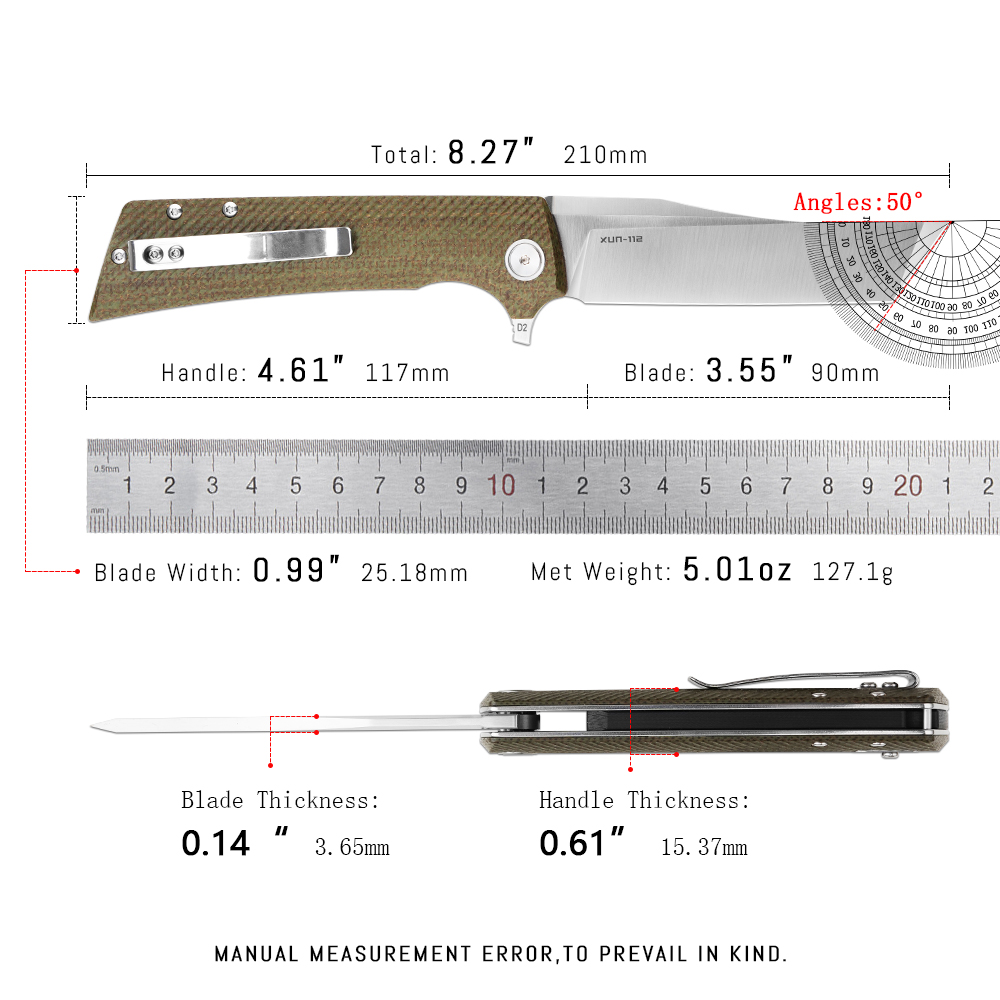 Shooziz XUN112 EDC Folding Kni - Everyday Carry (Edc) Knife recension och pris