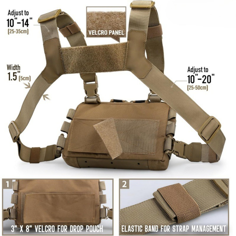 Strap Fishing Vest Tactical Ch - Edc Carry Backpack recension och pris