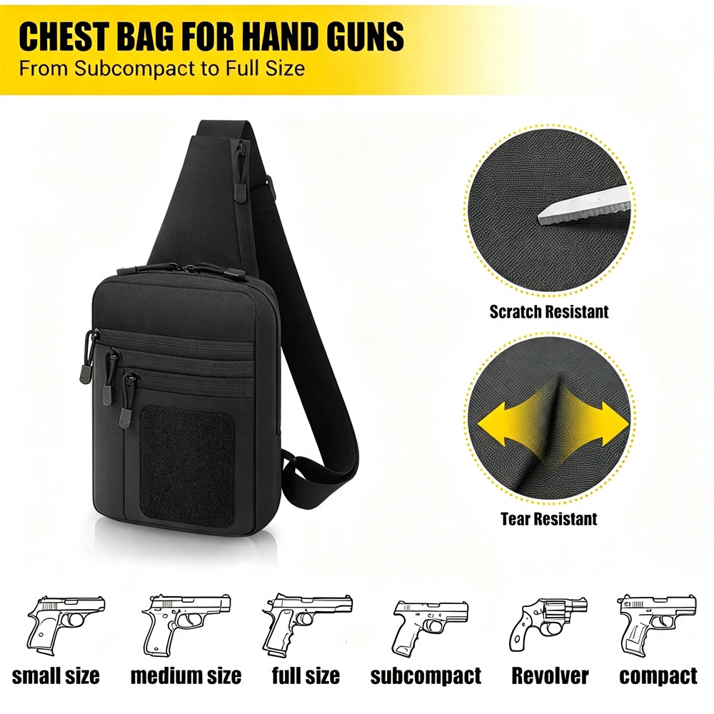 Concealed Carry Chest Gun Bag  - Edc Concealed Carry Holster recension och pris