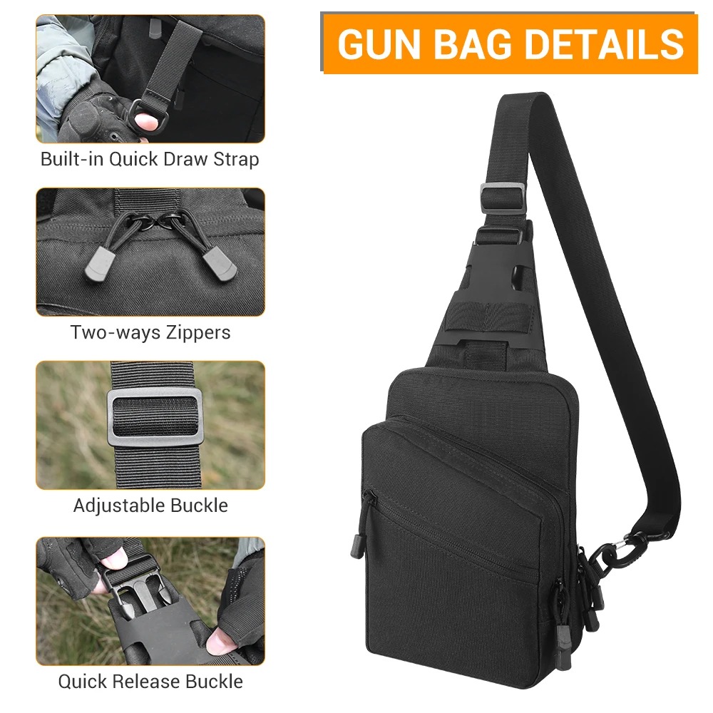 Tactical Pistol Gun Bag Concea - Edc Concealed Carry Holster recension och pris