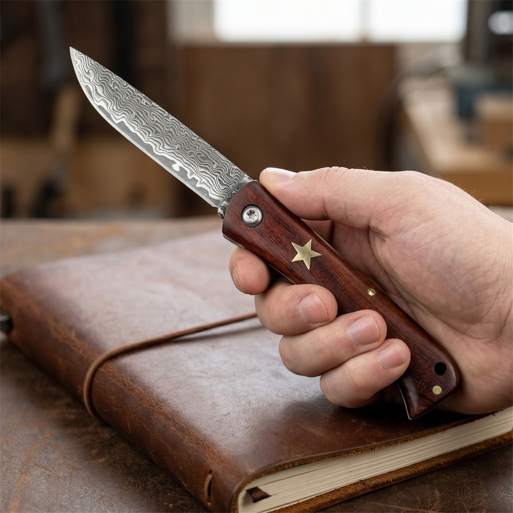 Compact Outdoor Survival Damas - Edc Pocket Carry Fixed Blade recension och pris